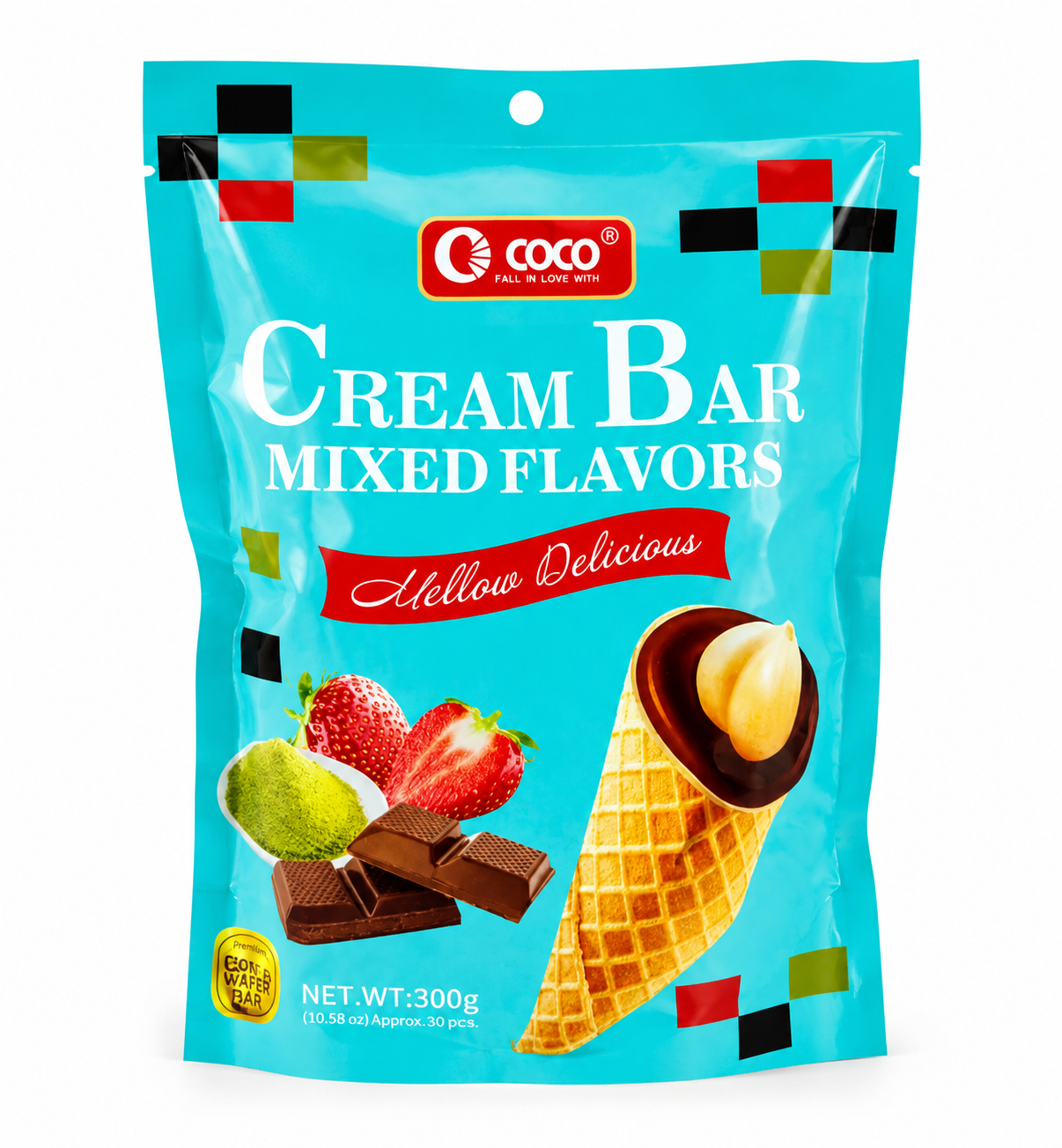 Coco Cream Bar Mixed Flavors 300g