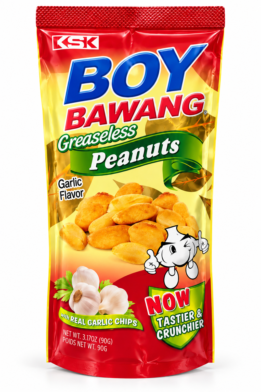 Boy Bawang Greaseless Peanut Garlic 90g