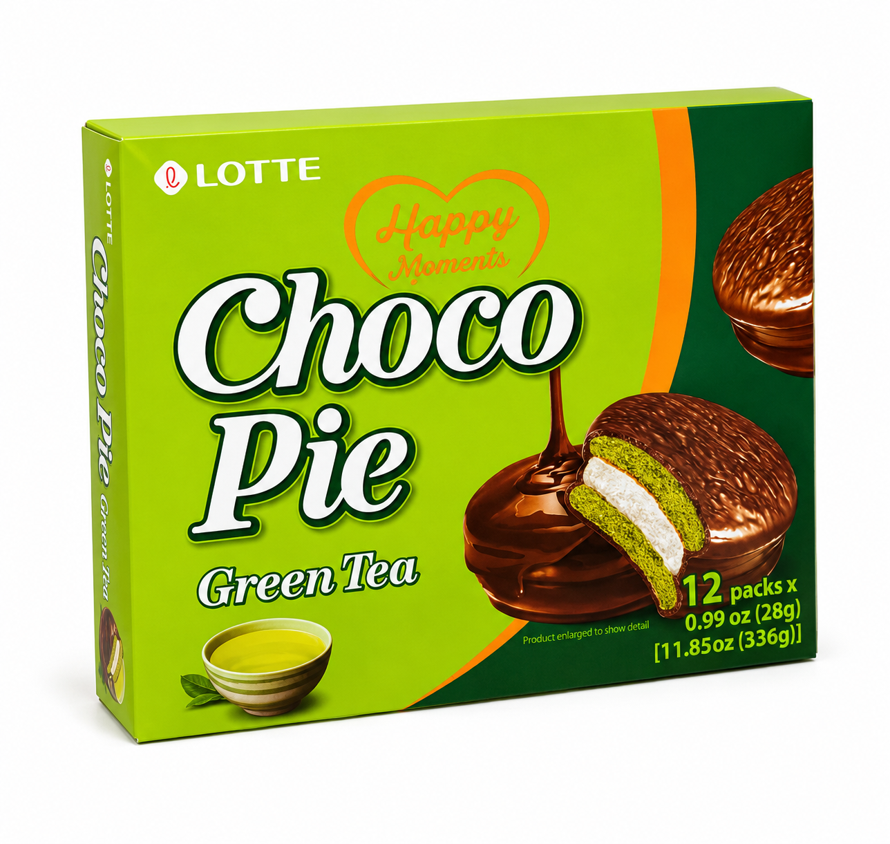 Lotte Choco Pie Green Tea