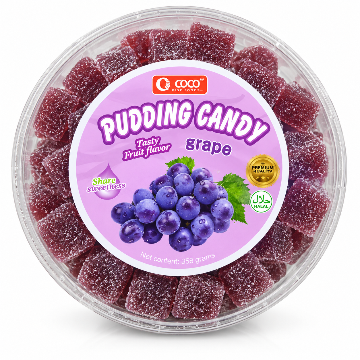 Pudding Candy Grape 368g