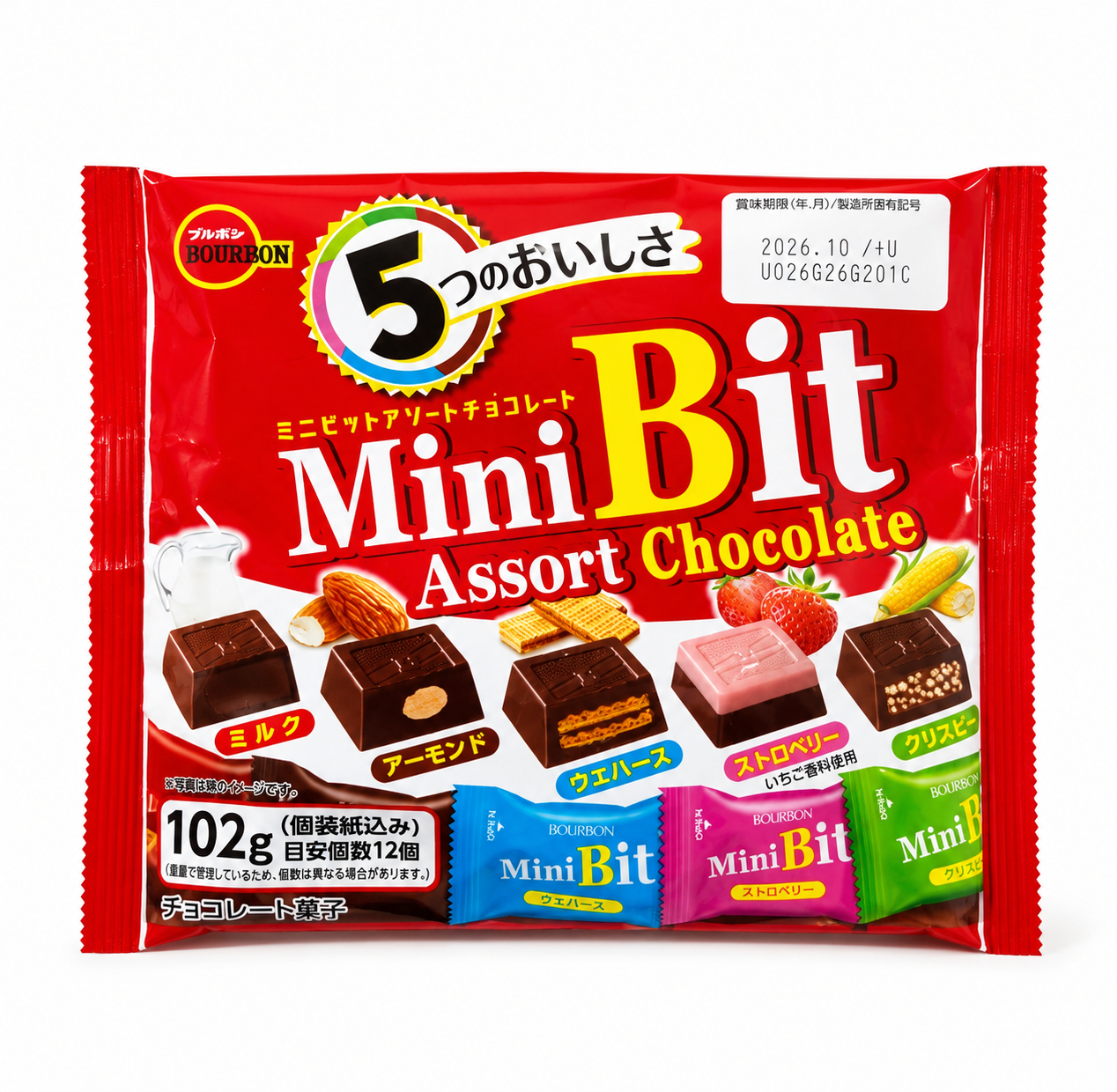 Mini Bit Assort Chocolate 102g