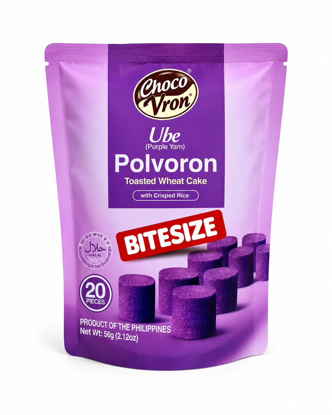 CHOCO VRON polvoron Ube 60g