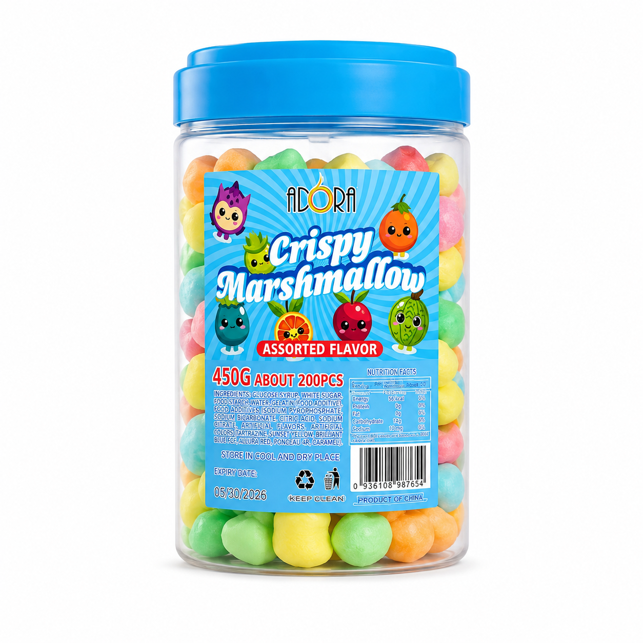 Crispy Marshmallows 200pcs 450g