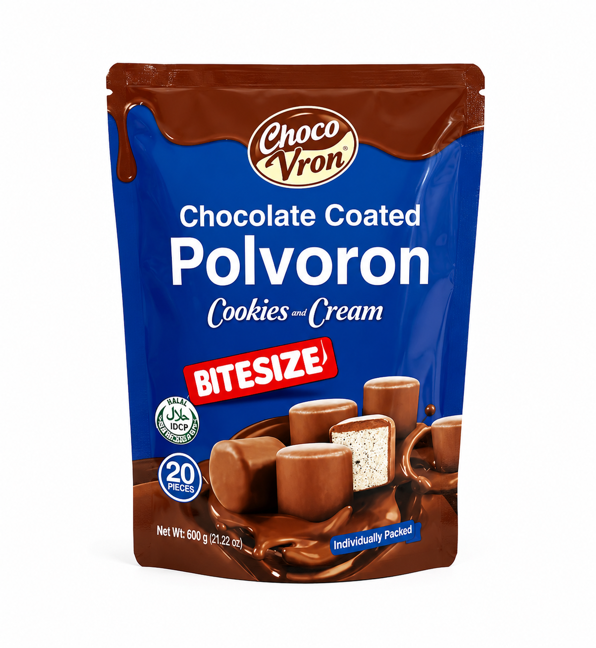 CHOCO VRON polvoron Cookies and Cream 80g