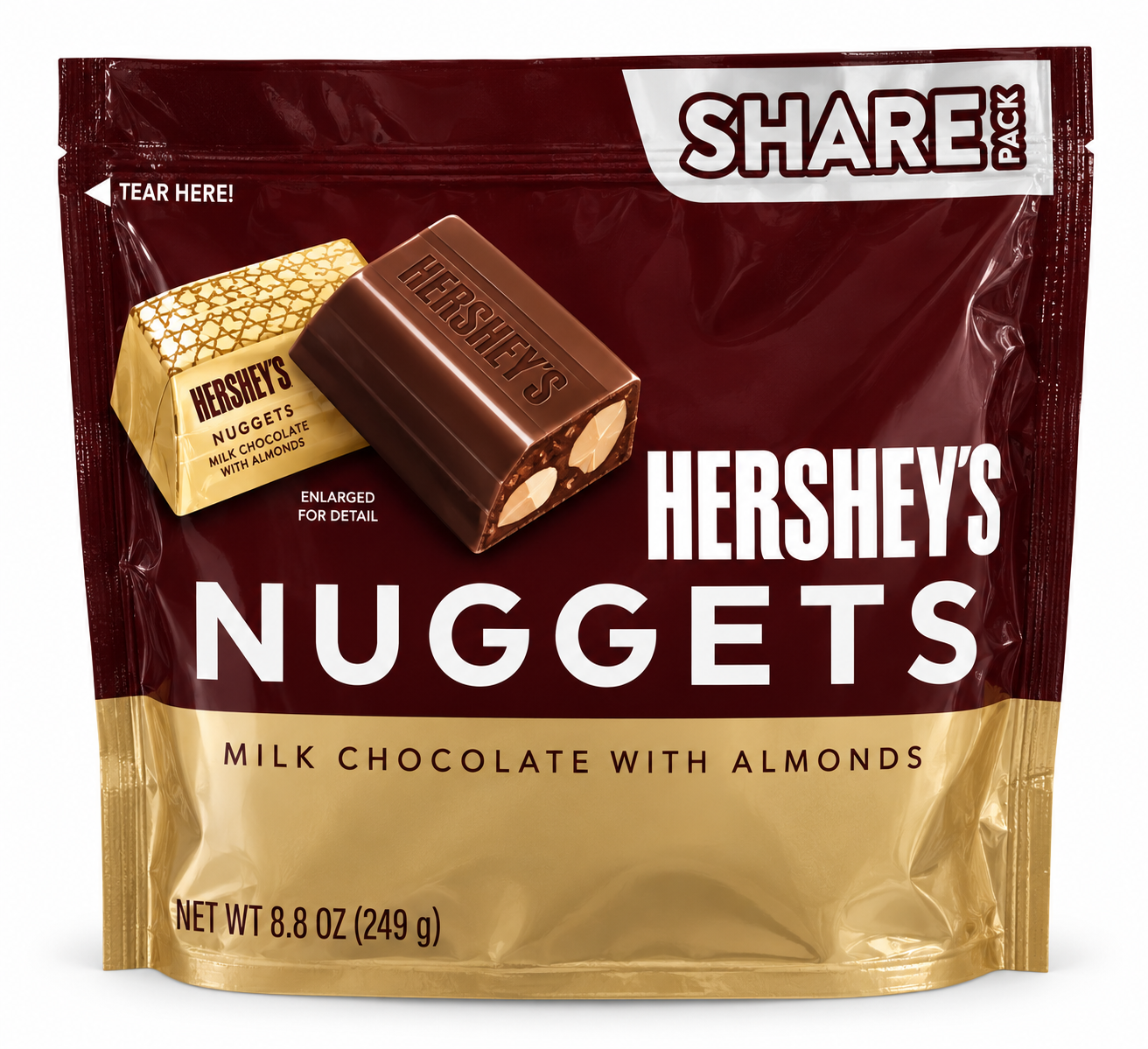 Nuggets Milk Chocolate w Almonds