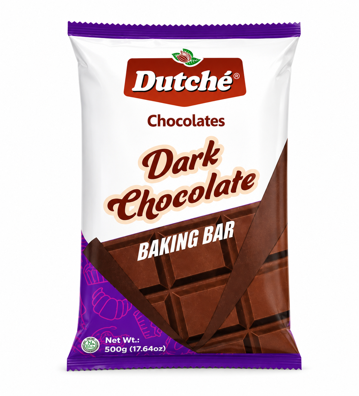 Dutche Dark chocolate Baking bar 500g