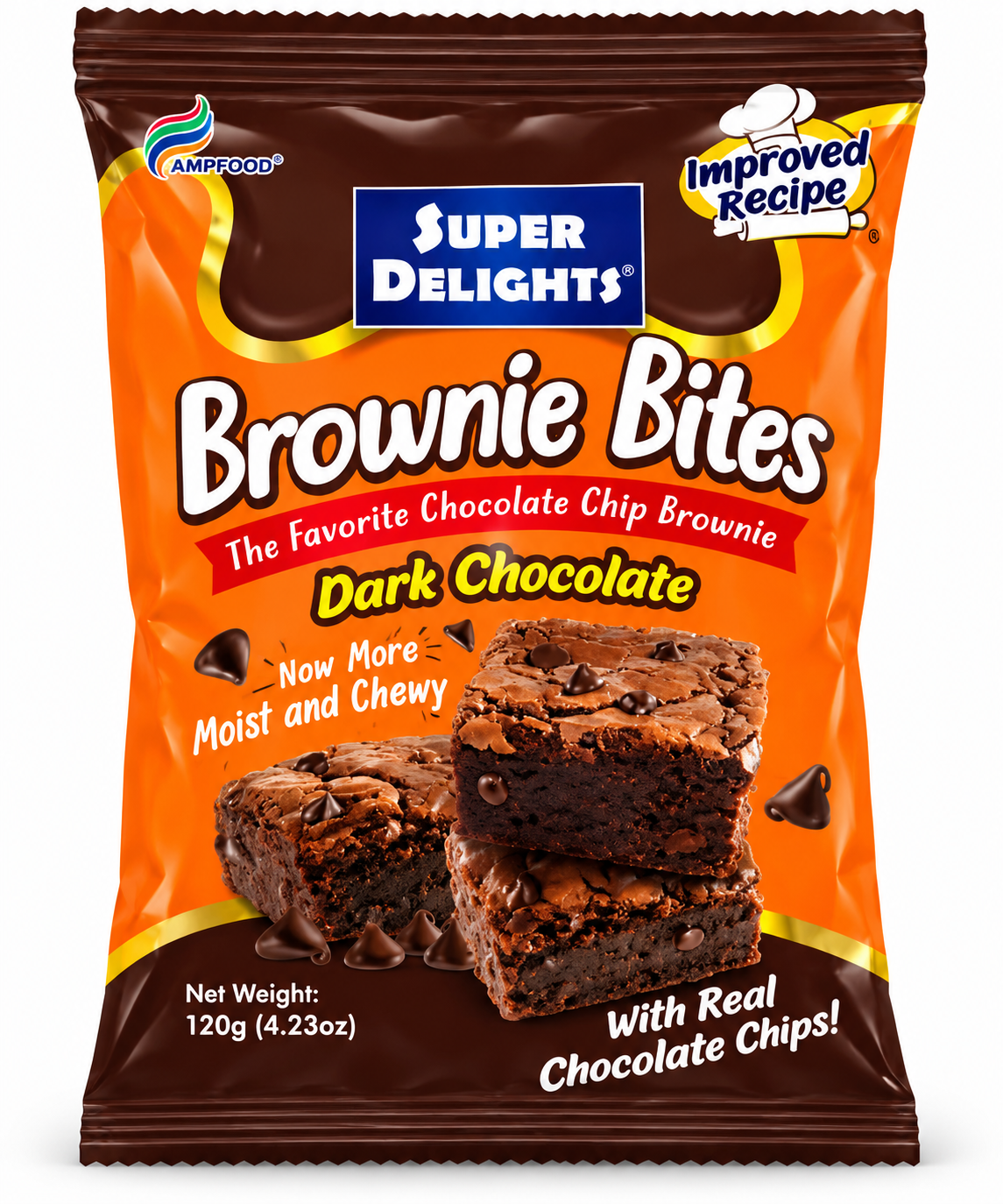Super Delight Brownie Bites Dark Choco 180g