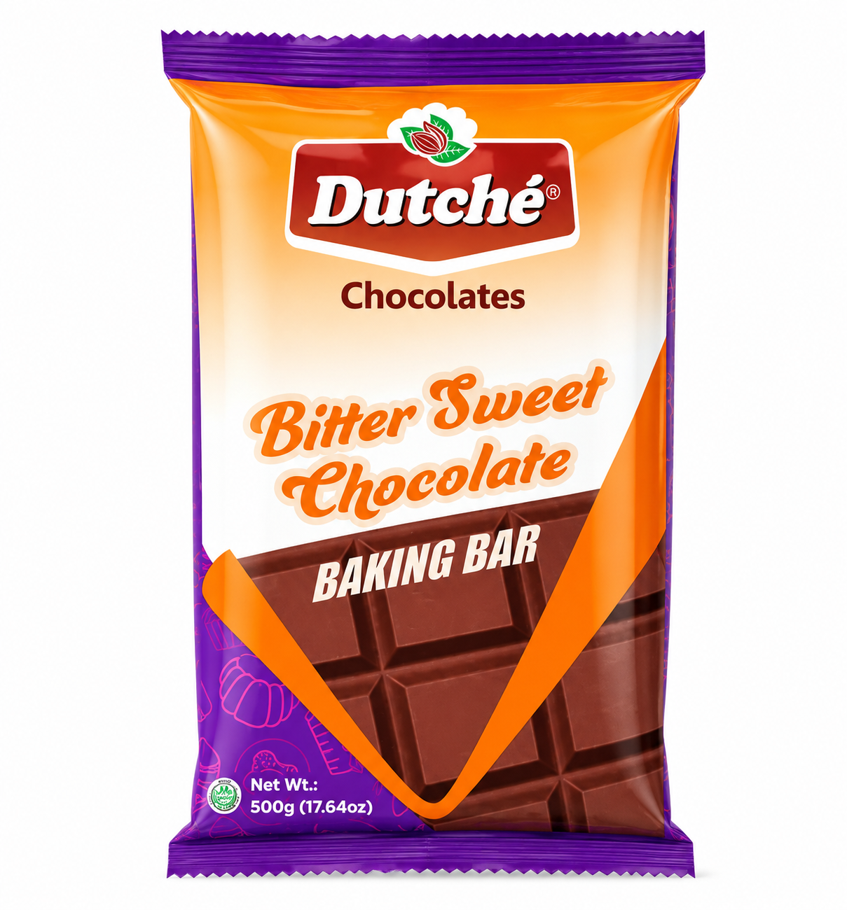 Dutche Bitter Sweet Chocolate Baking bar 500g