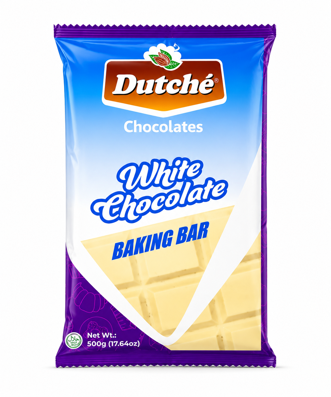 Dutche White Chocolate Baking bar 500g