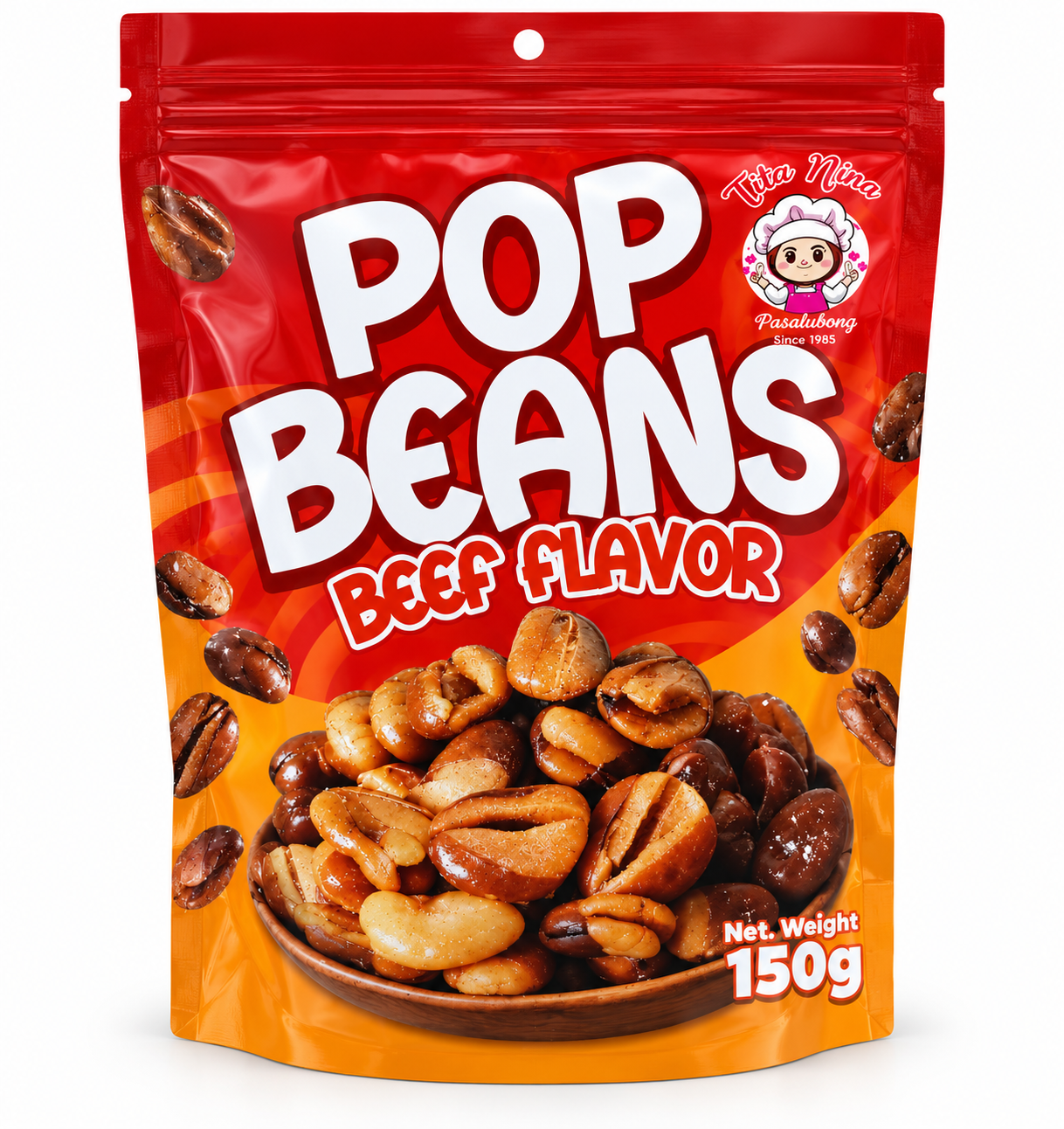 Pop Beans Beef Flavor 150g