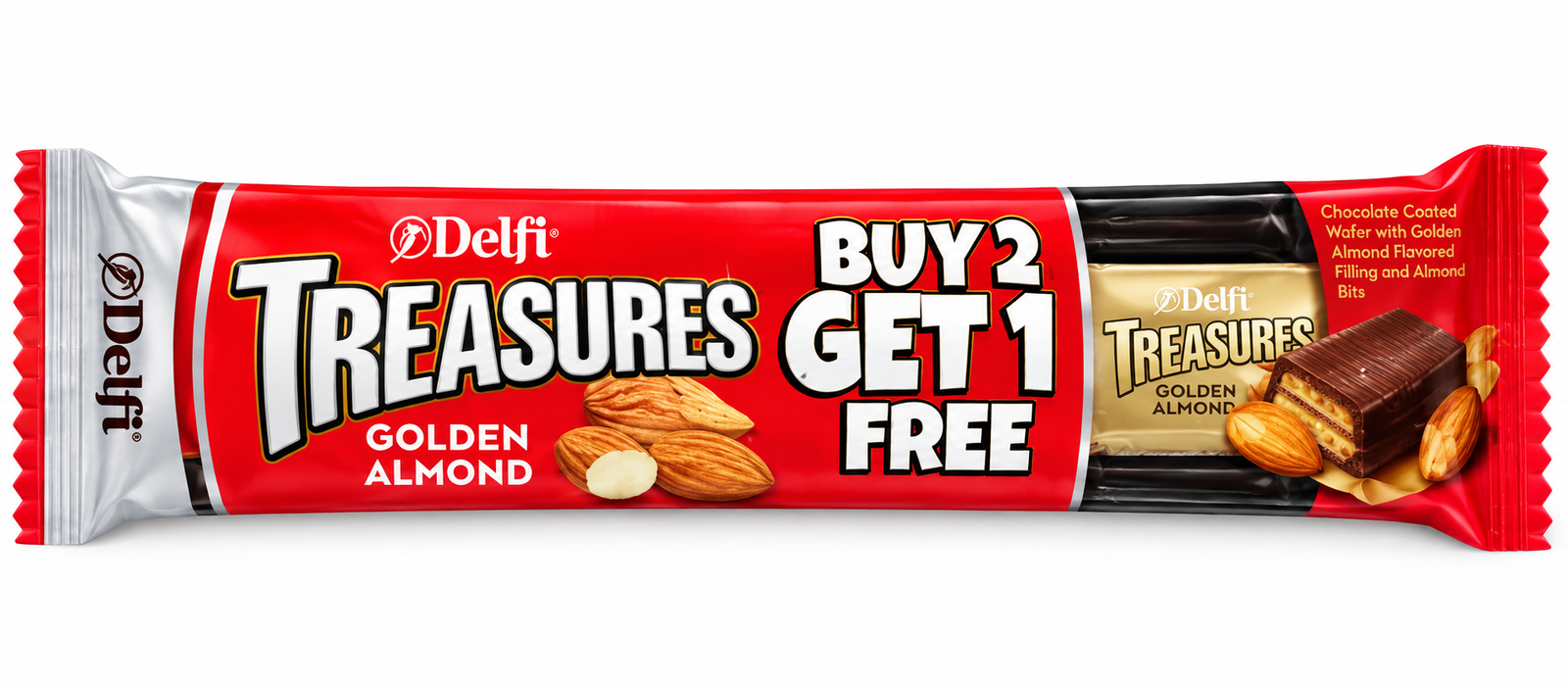 Treasures Milk & Golden Almond 30g