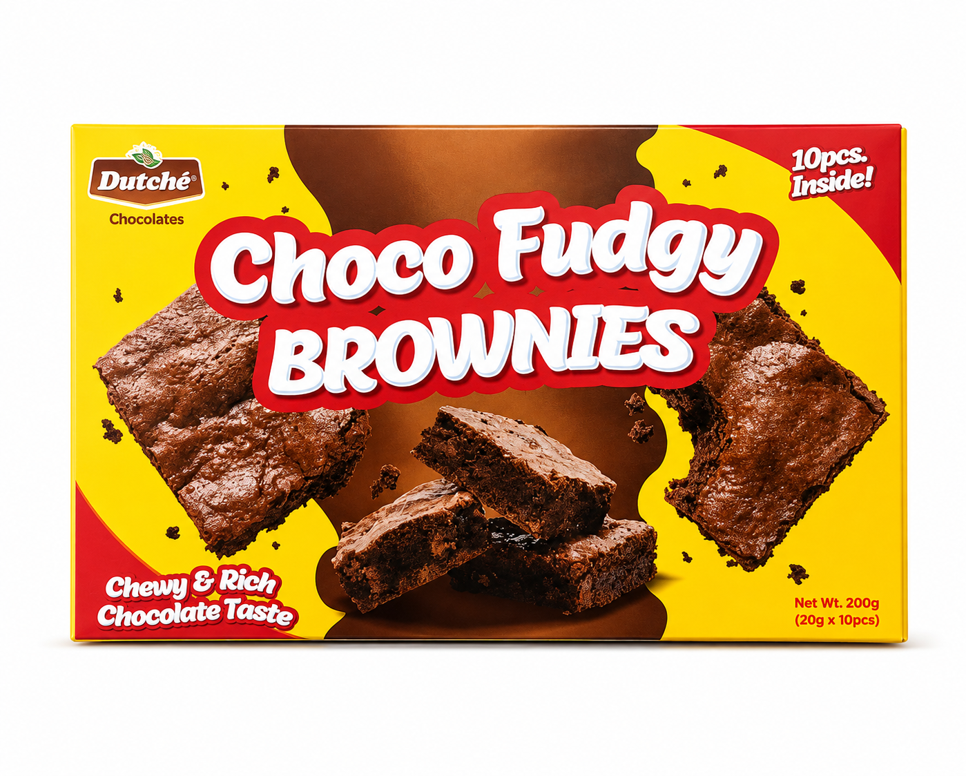 Dutche Choco Fudgy Brownies 10pcs 200g