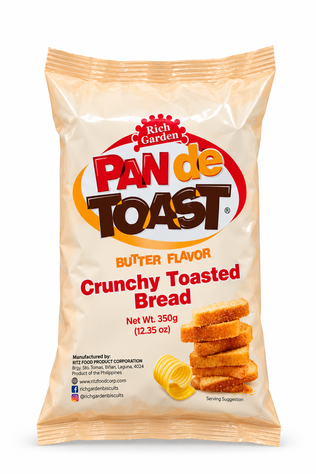 Pan de Toast Butter Flavor 350g