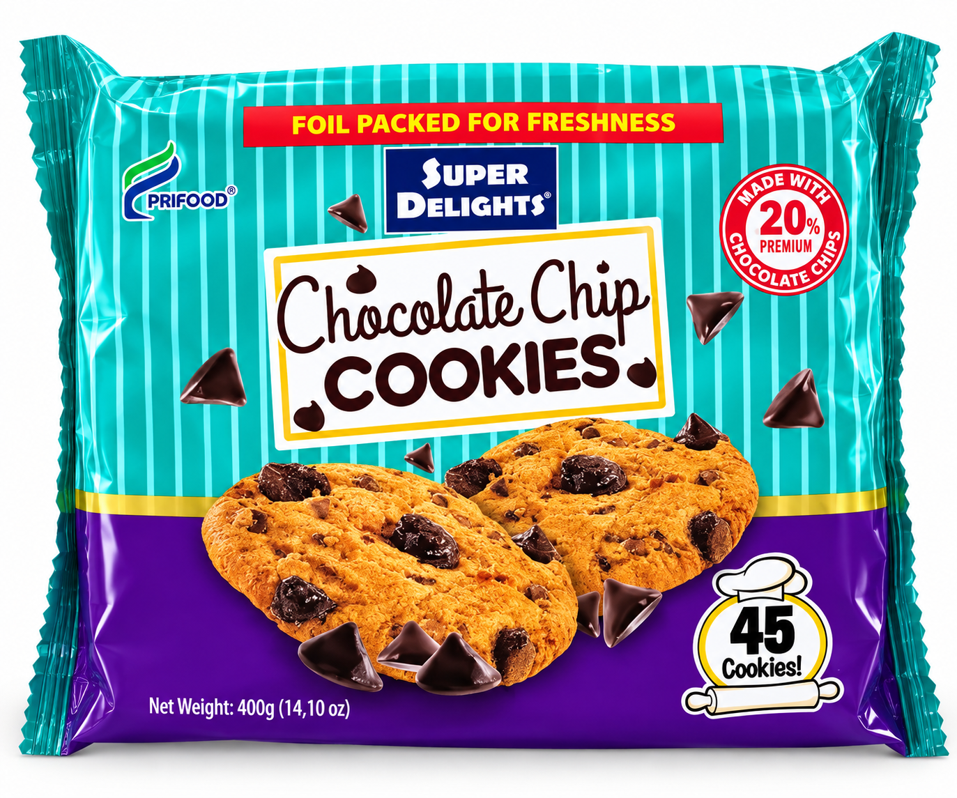 Super Delight Chocolate Chip Cookies 400g