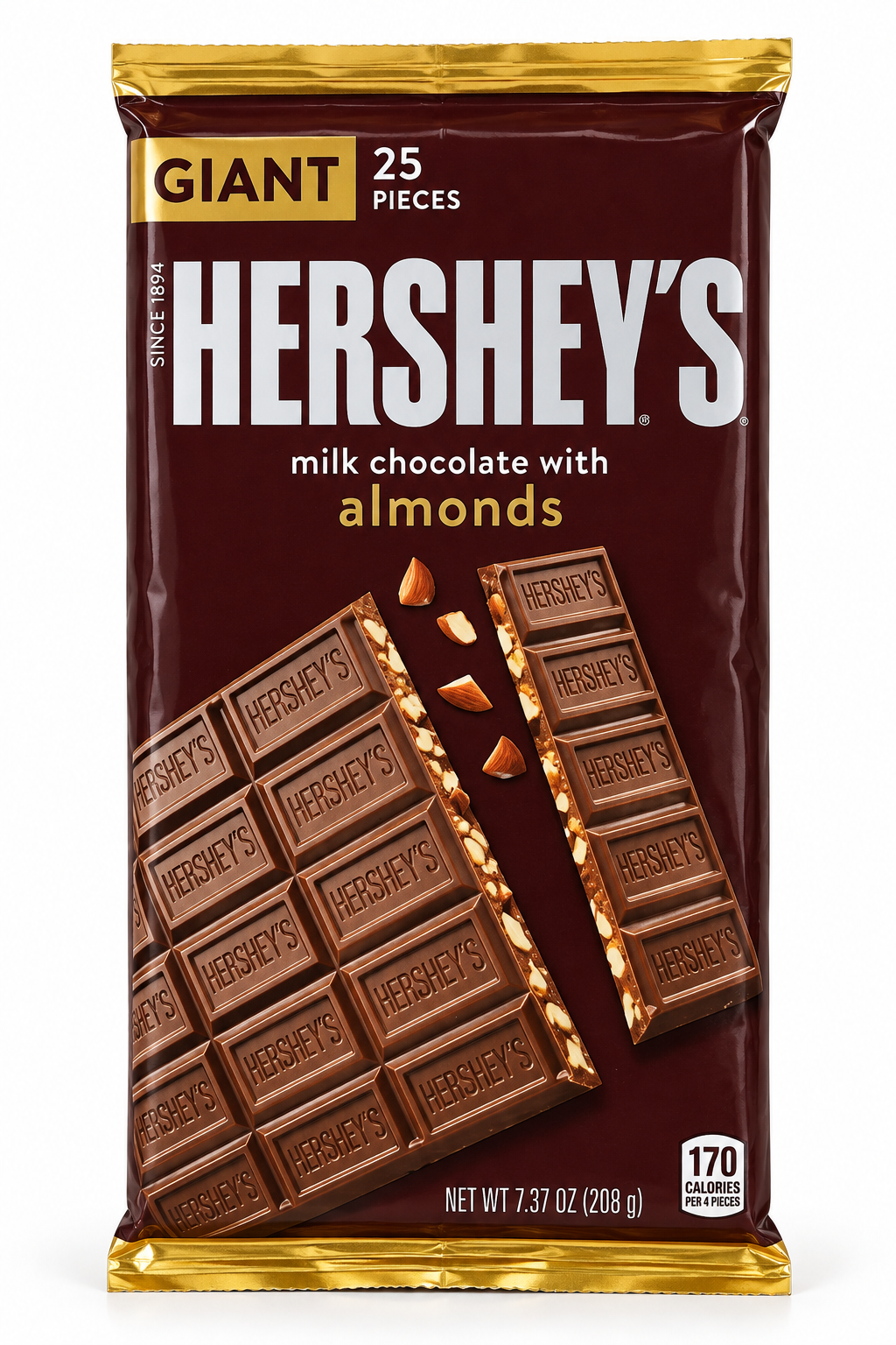 Hershey's Giant 214g With Almonds