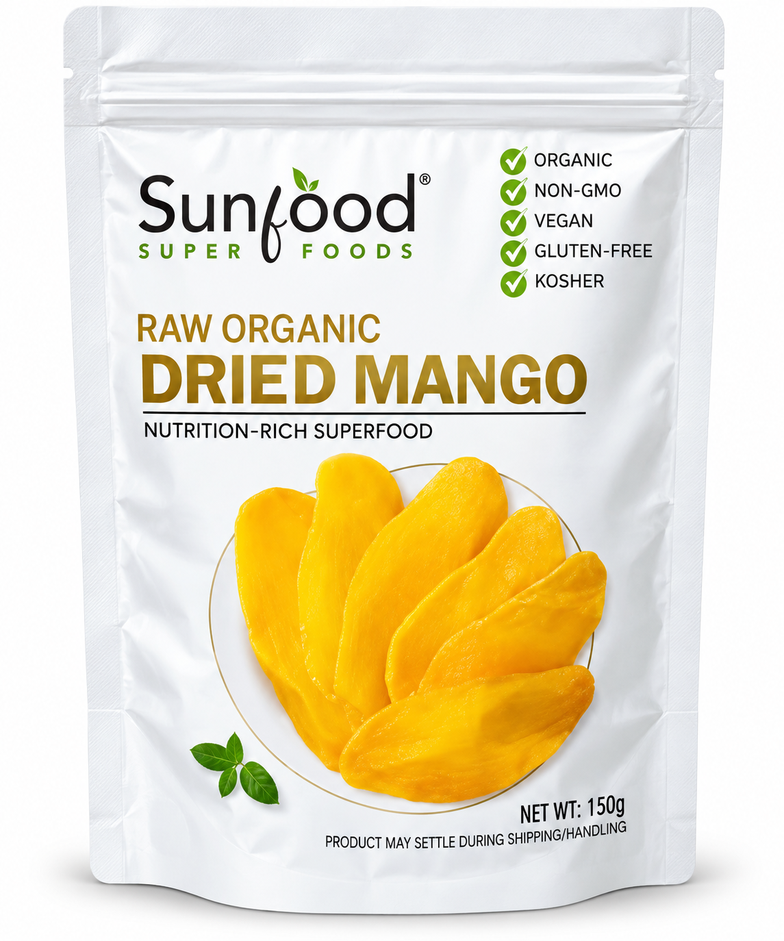 Sunfood Raw Organic Dried Mango 150g